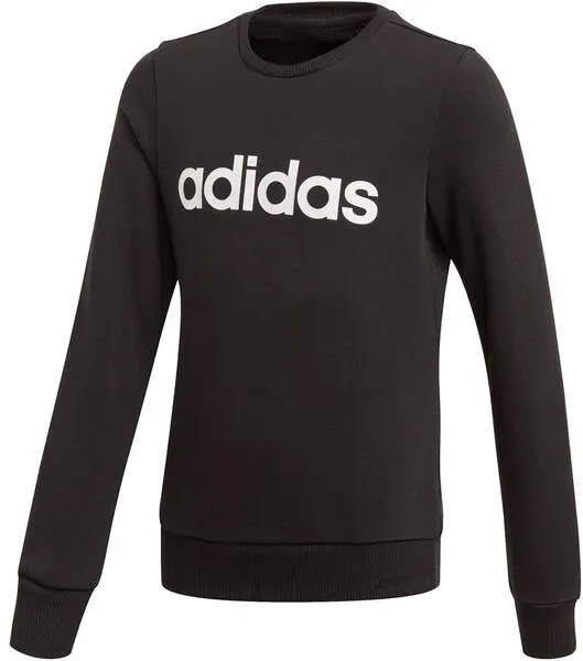 ADIDAS Mädchen Sweatshirt "Linear Sweat", BLACK/WHITE, 158