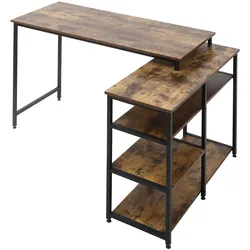 HOMCOM Schreibtisch Spanplatte, Metall