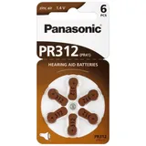 180x Panasonic Worldwide PR312 PR41 Hörgerätebatterien PR-312/6BL 30 Blister