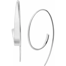 Paar Ohrhaken SKAGEN "KARIANA, SKJ1077040", silber (edelstahlfarben), Ohrringe, Damen, Edelstahl