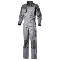 Diadora Utility Poly, Workwear Overall - Grau/Dunkelgrau - XL