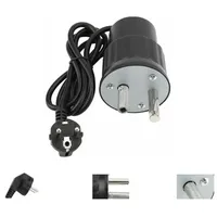 Elektrischer Grillmotor, Camping-grillset Aus Aluminium, Tragfähigkeit 0-24 Kg, Outdoor-grillzubehör (schwarz, Eu-stecker)