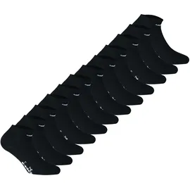 Diadora Sneakersocken 12er Pack Schwarz 39-42