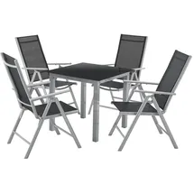 Juskys Milano Set 5-tlg. silbergrau