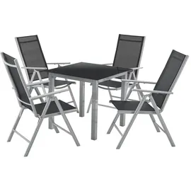 Juskys Milano Set 5-tlg. silbergrau