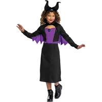 Disney Villains Maleficent Kinderkostüm Classic Größe S für das Alter 4-6 Jahre - hochwertiges Kostüm - offiziell lizensiert