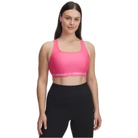 Under Armour Crossback Mid Bra Pink/Weiß M