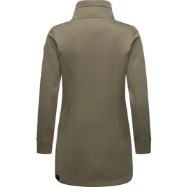 Ragwear Damen, Leichter Sweat-Übergangsmantel lang windabweisendl mit hohem Kragen Letrice Bonded Mocca24 Gr. S - S