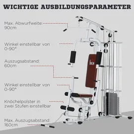 Homcom Kraftstation Weiß