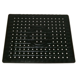 Reinex Abtropfmatte SPÜLBECKEN EINLAGE 26x31cm ECKIG Spülbeckenmatte Spülbeckeneinlage Matte 44 (Eckig, Schwarz) schwarz