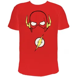 The Flash - Flash's Maske" - Herren T-Shirt rot - Größe L"