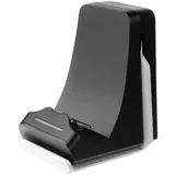 FIXED Dockingstation für DualSense PlayStation 5 Controller mit Kopfhörerhaken, aufklappbar, schwarz-weiß