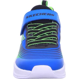 SKECHERS Microspec Advance Blue / Lime Textile / Synthetic / Orange / Black Trim 32
