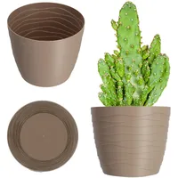 Kadax Blumentopf aus Kunststoff, Pflanztopf, runder Topf, 15 cm,
