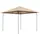 Quick Star Ersatzdach Pavillon 3x3 m 2,97 x 2,97 x 0,01 m Beige