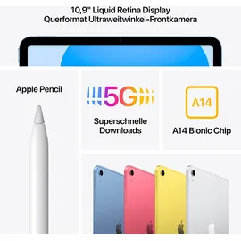 Apple iPad 10,9" (10. Generation 2022) 64 GB Wi-Fi + Cellular blau