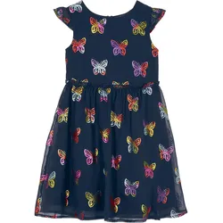 bonprix Chiffonkleid in A-Linie, blau, 110