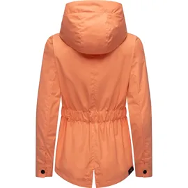 Ragwear leichte Damen Übergangsjacke kurz Outdoor-Jacke wasserdicht Parka mit Kapuze Monade Übergang YOUMODO Peach24 Gr. M - M