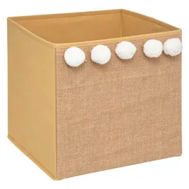 Wellhome Aufbewahrungsbox 29 x 29 x 29 cm 3-tlg. Beige/Braun