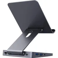 Anker USB-C Hub 551 für iPad/Tablet Stand Grau