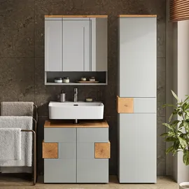 Vicco Eden Hochschrank 40 x 184,2 cm Grau/Artisan MDF