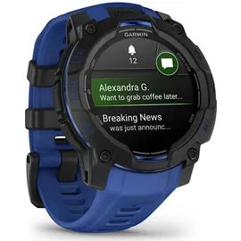 Garmin Instinct 3 AMOLED 45 mm Schwarz / Bolt Blue