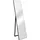 [en.casa] Standspiegel Barletta 150 x 35 cm Schwarz