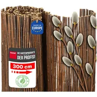 Noor Windschutz Weidematte Deluxe 90 x 300 cm Natur Weide