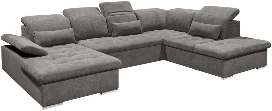 ED Lifestyle Wayne U Sofa 3-teilig Holzwerkstoff/Nosag