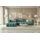 kaiser möbel Ecksofa L-Form GRAND 318 cm, stoff Salvador, Azurblau, Links - Blau