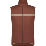 Shimano EVOLVE Wind Vest Insulated, Mirror Brown braun M
