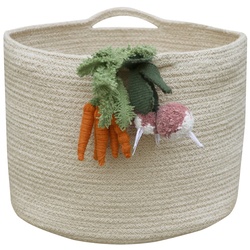 Lorena Canals - Aufbewahrungskorb, Veggies, natur / orange