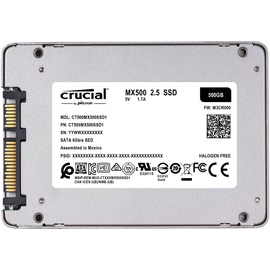Crucial MX500 500GB (CT500MX500SSD1T)
