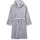 Fleece-Bademantel Morgenmantel grau 158/164