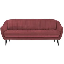 Sofa  Sophia ¦ rot ¦ Maße (cm): B: 215 H: 83 T: 90