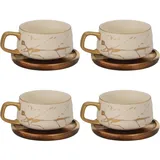 Intirilife Teetasse 0,2 l Weiß 4 St.