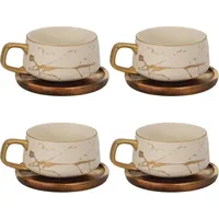 Intirilife Teetasse 0,2 l Weiß 4 St.