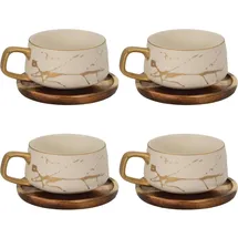 Intirilife Teetasse 0,2 l Weiß 4 St.