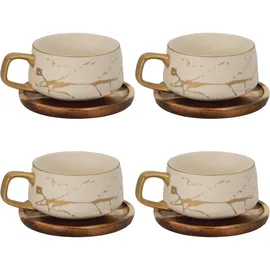 Intirilife Teetasse 0,2 l Weiß 4 St.