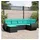 vidaXL Gartensofa-Set 6-tlg. blau/schwarz