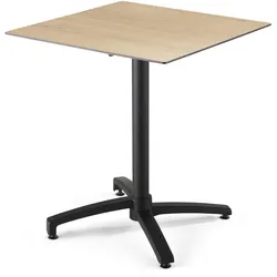 Oviala Business Gartentischgarnitur Laminat Eiche natur 2 Sessel Salbei - Oviala