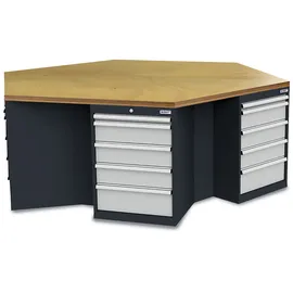 WS24 6-eck-werkbank B x T x H 2.500 x 2165 x 860 - Ws24-100147