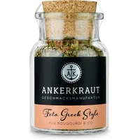 Ankerkraut Feta Greek Style Gewürz, griechischen Käse kinderleicht selber würzen, purer Geschmack der mediterranen Küche, Verwendung für Salat, Flammkuchen sowie Oliven, 55 g im Korkenglas