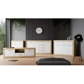 Forte Baccio 117,9 x 91,5 x 34 cm Artisan Eiche / Weiß