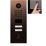 DoorBird D2102FV IP-Video-Türsprechanlage LAN Außeneinheit Edelstahl V2A (gebürstet), Bronze-Optik