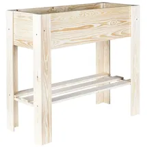 Hi Hochbeet aus Holz mit Ablage 62924 0 x 0 x 0 cm Unbehandelt