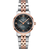 Certina DS Caimano Lady Automatic 29mm C035.007.22.127.01 - perlmutt schwarz,schwarz,bicolor - 29mm