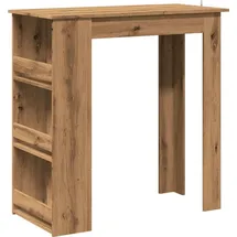 vidaXL Bartisch mit Regal 102 x 50 x 103,5 cm Braun
