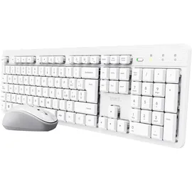 Trust ODY II Italienisches Layout (QWERTY) Tastatur und Maus Set Kabellos