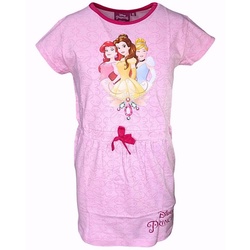 Disney Princess Sommerkleid Arielle, Belle & Cinderella Jerseykleid für Mädchen Gr. 98-128 cm rosa 116 cm